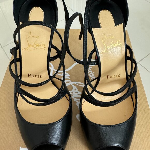 Christian Louboutin Holly Alta 120 black size 36 strappy platform sandals - Picture 6 of 13